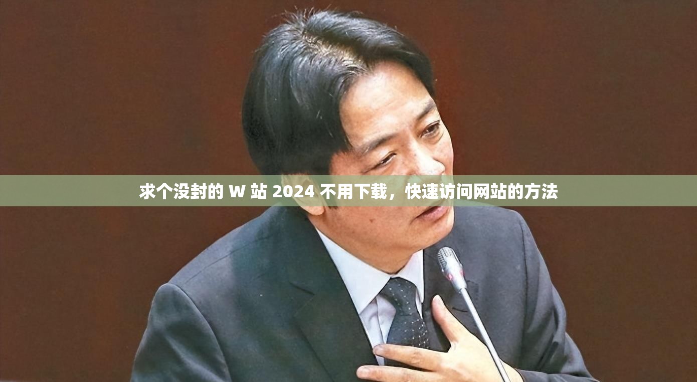 求個沒封的 W 站 2024 不用下載，快速訪問網站的方法