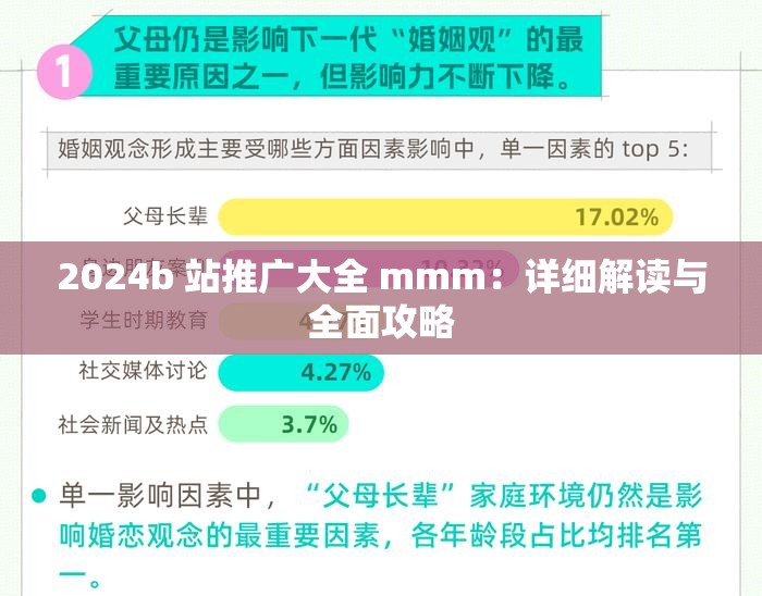 2024b 站推廣大全 mmm：詳細(xì)解讀與全面攻略