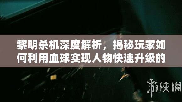 黎明殺機(jī)深度解析，揭秘玩家如何利用血球?qū)崿F(xiàn)人物快速升級(jí)的獨(dú)門秘訣