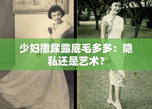 少婦撒尿露底毛多多：隱私還是藝術(shù)？