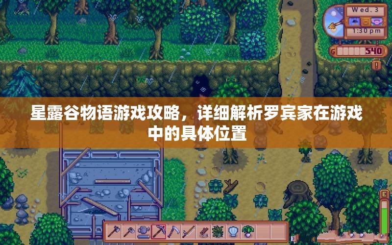 星露谷物語游戲攻略，詳細(xì)解析羅賓家在游戲中的具體位置