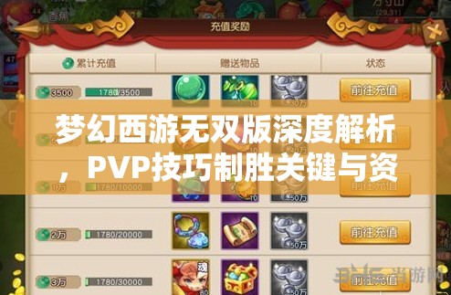 夢(mèng)幻西游無雙版深度解析，PVP技巧制勝關(guān)鍵與資源管理策略分享