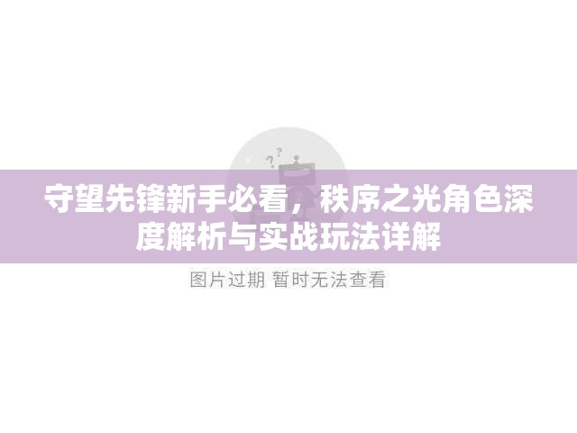 守望先鋒新手必看，秩序之光角色深度解析與實戰(zhàn)玩法詳解