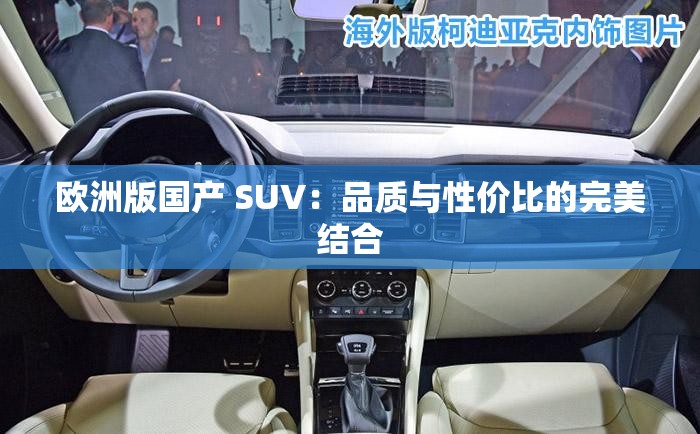 歐洲版國產(chǎn) SUV：品質與性價比的完美結合