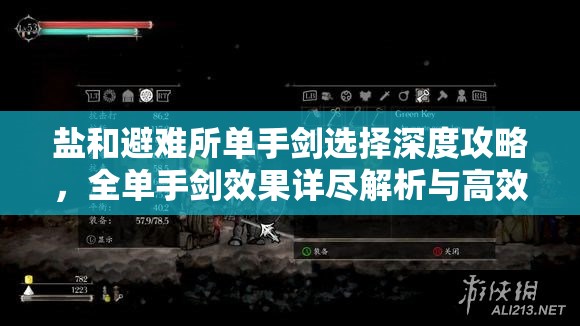 鹽和避難所單手劍選擇深度攻略，全單手劍效果詳盡解析與高效資源管理技巧