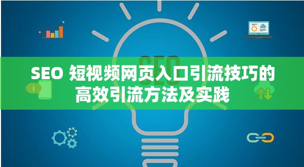 SEO 短視頻網頁入口引流技巧的高效引流方法及實踐